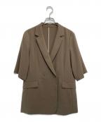 green label relaxingグリーンレーベルリラクシング）の古着「エアシカル ショート スリーブ ジャケット」｜ベージュ