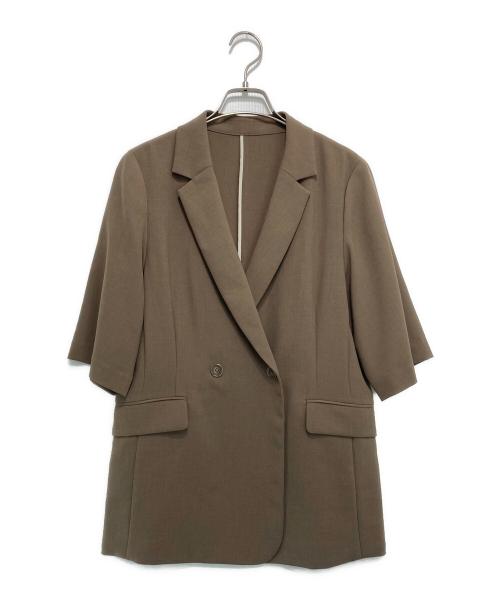 green label relaxing（グリーンレーベルリラクシング）green label relaxing (グリーンレーベルリラクシング) エアシカル ショート スリーブ ジャケット ベージュ サイズ:-の古着・服飾アイテム