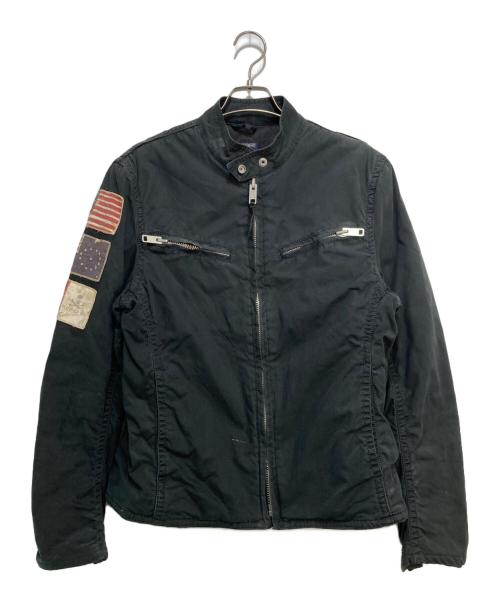 POLO JEANS CO.（ポロジーンズカンパニー）POLO JEANS CO. (ポロジーンズカンパニー) ノーカラージャケット ネイビー サイズ:Lの古着・服飾アイテム