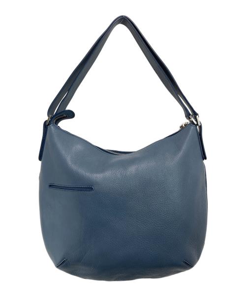 HIROFU（ヒロフ）HIROFU (ヒロフ) レザーショルダーバッグ ブルーの古着・服飾アイテム