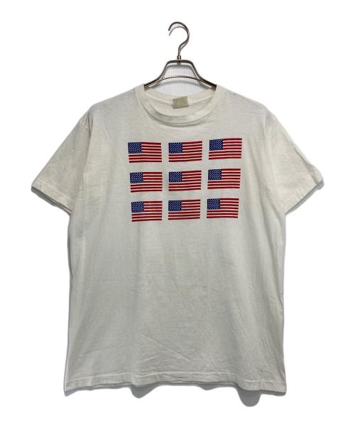 BANANA REPUBLIC（バナナリパブリック）BANANA REPUBLIC (バナナリパブリック) ［古着］90's 星条旗プリントTシャツ ホワイト サイズ:Mの古着・服飾アイテム
