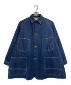 orSlowオアスロウ）の古着「LOOSE FIT DENIM COVERALL/ルーズフィットデニムカバーオール」｜インディゴ