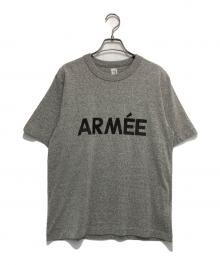 blurhms ROOTSTOCK（ブラームスルーツストック）の古着「W-W 88/12Print Tee」｜グレー