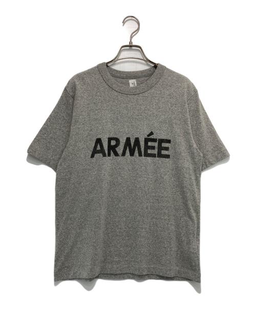 blurhms ROOTSTOCK（ブラームスルーツストック）blurhms ROOTSTOCK (ブラームスルーツストック) W-W 88/12Print Tee グレー サイズ:WOの古着・服飾アイテム