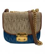 MIU MIUミュウミュウ）の古着「マテラッセ ショルダーバッグ」｜ベージュ