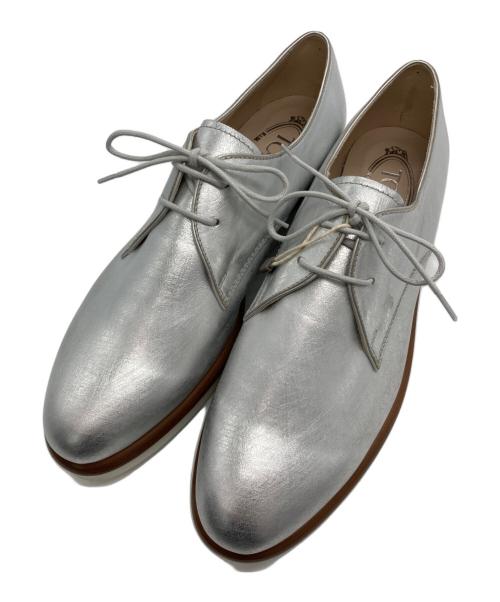 TOD'S（トッズ）TOD'S (トッズ) レースアップシューズ シルバー サイズ:38の古着・服飾アイテム