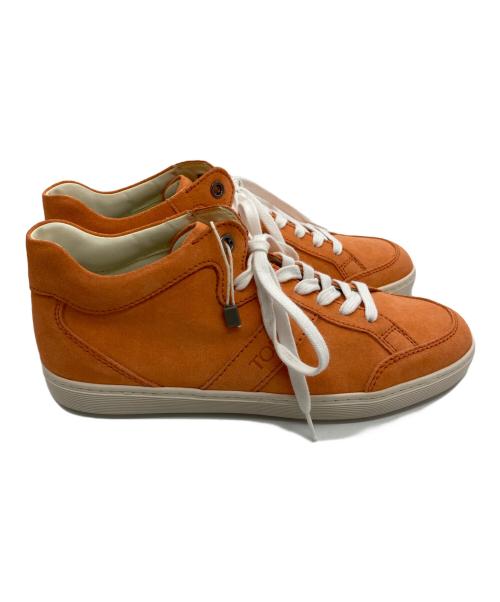 TOD'S（トッズ）TOD'S (トッズ) スウェードスニーカー オレンジ サイズ:38の古着・服飾アイテム
