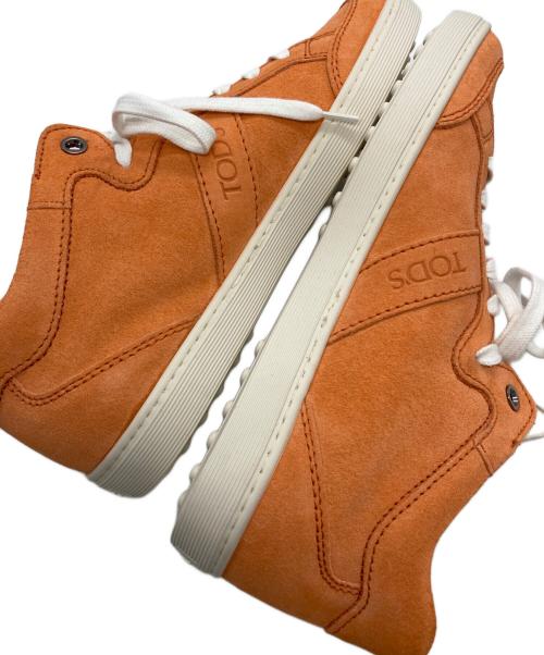 TOD'S（トッズ）TOD'S (トッズ) スウェードスニーカー オレンジ サイズ:38の古着・服飾アイテム