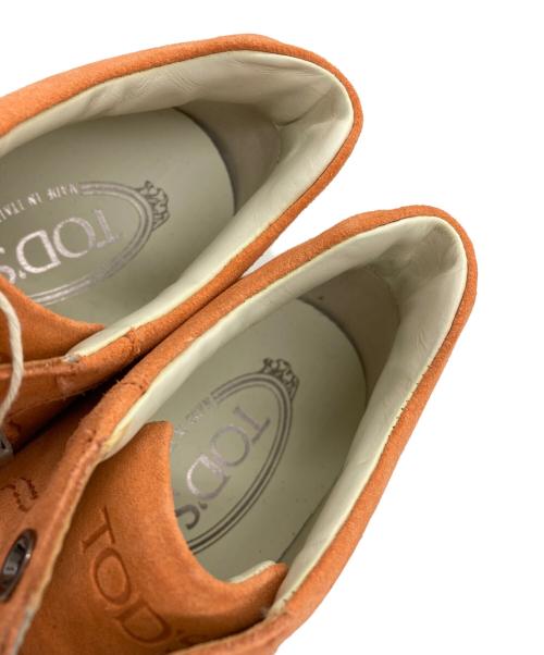 TOD'S（トッズ）TOD'S (トッズ) スウェードスニーカー オレンジ サイズ:38の古着・服飾アイテム