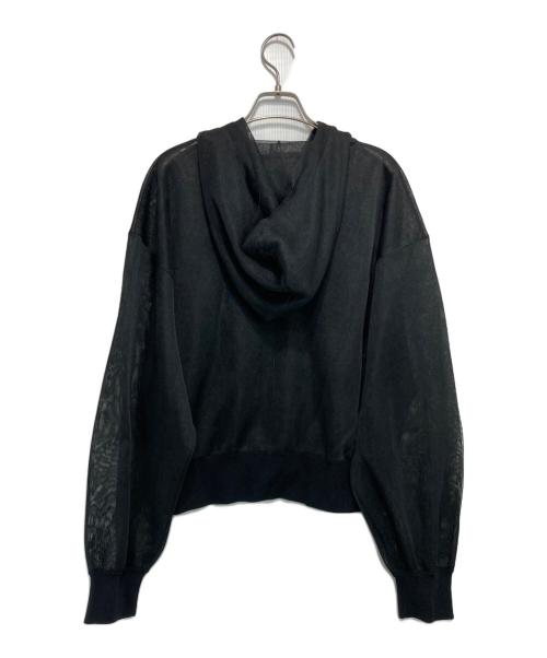 Diagram（ダイアグラム）Diagram (ダイアグラム) グレースコンチネンタル シアーニットパーカー ブラック サイズ:36の古着・服飾アイテム