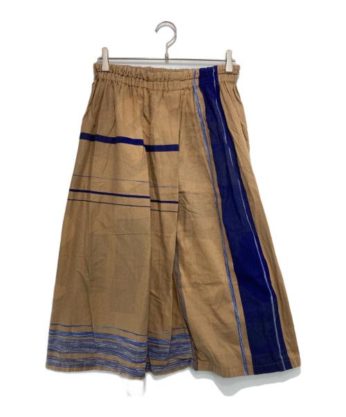 tamaki niime（タマキ ニイメ）TAMAKI NIIME (タマキ ニイメ) イージースカート ベージュ サイズ:Lの古着・服飾アイテム