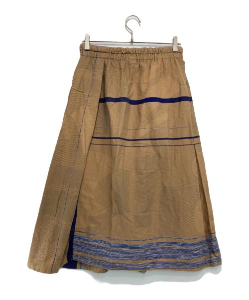 tamaki niime（タマキ ニイメ）TAMAKI NIIME (タマキ ニイメ) イージースカート ベージュ サイズ:Lの古着・服飾アイテム