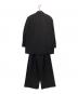 Jean Paul GAULTIER FEMME (ジャンポールゴルチェフェム) ダブルジャケットセットアップ ブラック サイズ:40：28000円