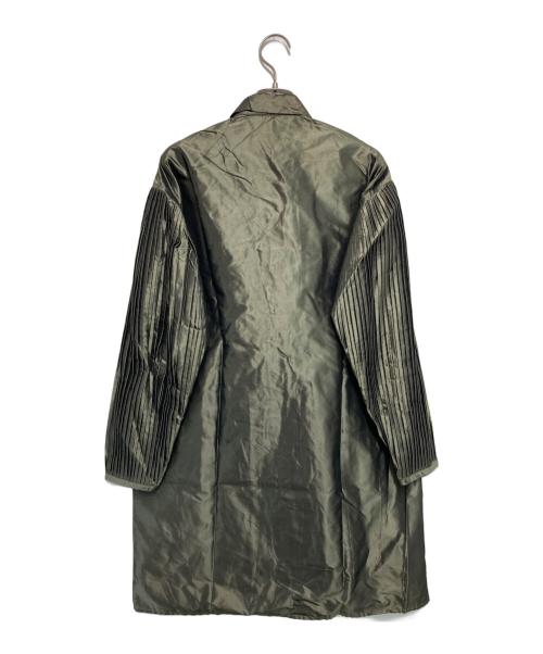 PRADA（プラダ）PRADA (プラダ) ［古着］袖プリーツシルクシャツ カーキ サイズ:38の古着・服飾アイテム