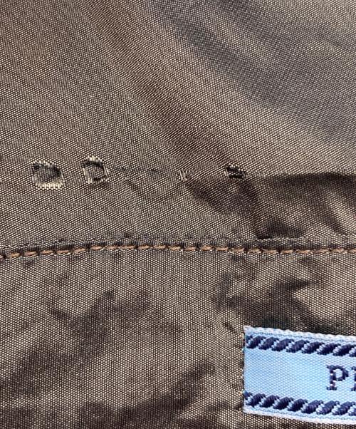 PRADA（プラダ）PRADA (プラダ) ［古着］袖プリーツシルクシャツ カーキ サイズ:38の古着・服飾アイテム