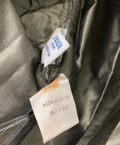 PRADA（プラダ）PRADA (プラダ) ［古着］袖プリーツシルクシャツ カーキ サイズ:38の古着・服飾アイテム