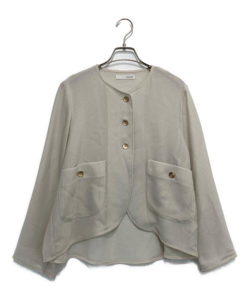 COLLAGE GALLARDAGALANTE（コラージュ ガリャルダガランテ）COLLAGE GALLARDAGALANTE (コラージュ ガリャルダガランテ) メッシュシャツジャケット ベージュ サイズ:Fの古着・服飾アイテム