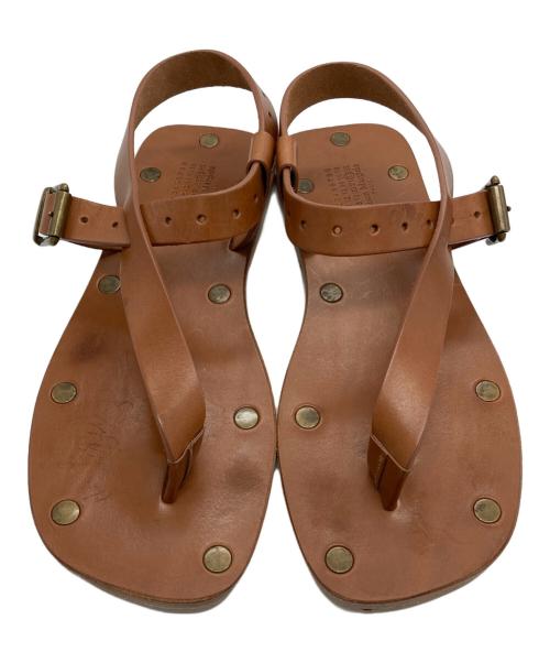 Maison Margiela22（メゾンマルジェラ22）Maison Margiela22 (メゾンマルジェラ22) レザーサンダル ブラウン サイズ:39の古着・服飾アイテム