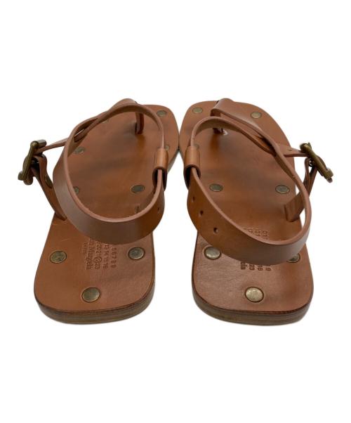 Maison Margiela22（メゾンマルジェラ22）Maison Margiela22 (メゾンマルジェラ22) レザーサンダル ブラウン サイズ:39の古着・服飾アイテム