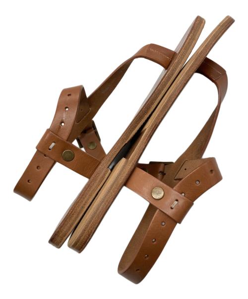 Maison Margiela22（メゾンマルジェラ22）Maison Margiela22 (メゾンマルジェラ22) レザーサンダル ブラウン サイズ:39の古着・服飾アイテム