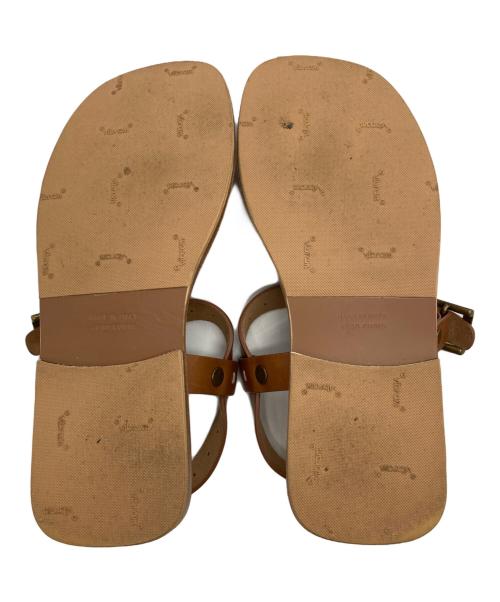 Maison Margiela22（メゾンマルジェラ22）Maison Margiela22 (メゾンマルジェラ22) レザーサンダル ブラウン サイズ:39の古着・服飾アイテム