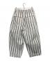 Drawer (ドゥロワー) ストライプ ベイカーパンツ ホワイト サイズ:34：8000円