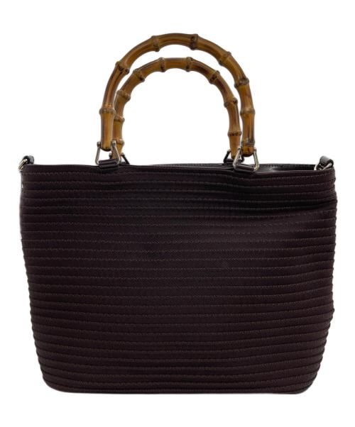 GUCCI（グッチ）GUCCI (グッチ) バンブー ハンドバッグ ブラウンの古着・服飾アイテム