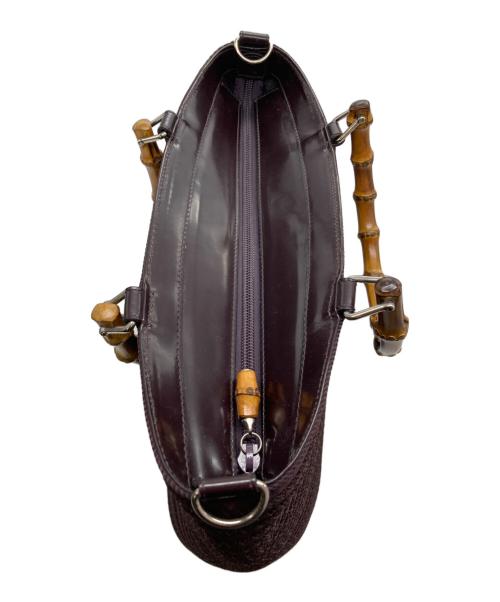 GUCCI（グッチ）GUCCI (グッチ) バンブー ハンドバッグ ブラウンの古着・服飾アイテム