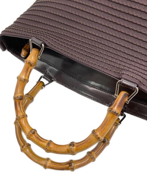 GUCCI（グッチ）GUCCI (グッチ) バンブー ハンドバッグ ブラウンの古着・服飾アイテム