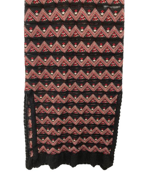 Mame Kurogouchi（マメクロゴウチ）mame kurogouchi (マメクロゴウチ) Pedical summer knit Dress ブラック サイズ:1の古着・服飾アイテム