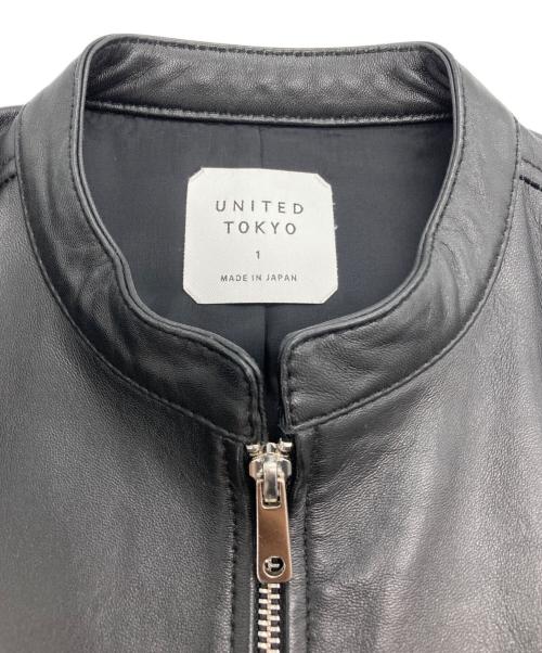 UNITED TOKYO（ユナイテッドトーキョー）UNITED TOKYO (ユナイテッドトーキョー) シングルライダースジャケット ブラック サイズ:1の古着・服飾アイテム