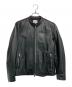 UNITED TOKYO（ユナイテッドトーキョー）の古着「シングルライダースジャケット」｜ブラック