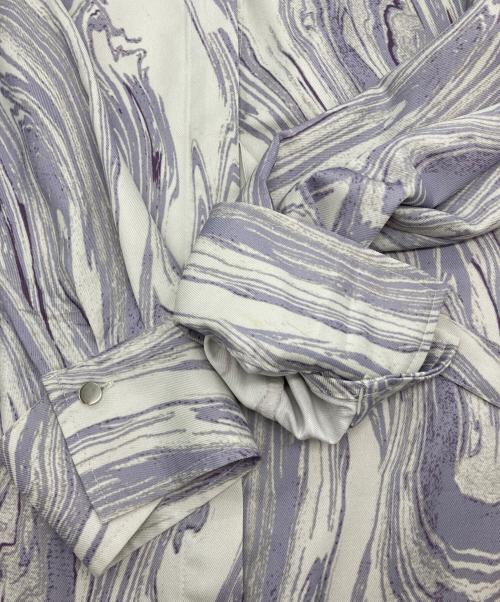 UNITED TOKYO（ユナイテッドトーキョー）UNITED TOKYO (ユナイテッドトーキョー) SUMINAGASHIベルテッドロングシャツ スカイブルーの古着・服飾アイテム