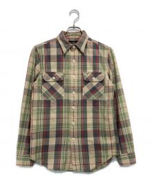 RRL（ダブルアールエル）の古着「チェックネルシャツ」｜ベージュ
