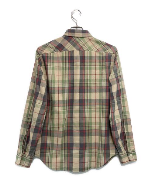 RRL（ダブルアールエル）RRL (ダブルアールエル) チェックネルシャツ ベージュ サイズ:Sの古着・服飾アイテム