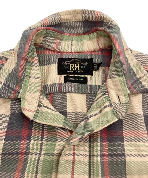 RRL（ダブルアールエル）RRL (ダブルアールエル) チェックネルシャツ ベージュ サイズ:Sの古着・服飾アイテム