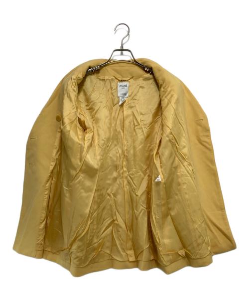 CELINE（セリーヌ）CELINE (セリーヌ) ［OLD］金釦ウールジャケット イエロー サイズ:36の古着・服飾アイテム