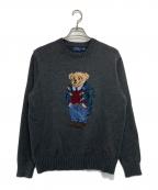 POLO RALPH LAURENポロ・ラルフローレン）の古着「ポロベアニット」｜グレー