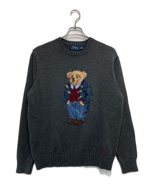POLO RALPH LAUREN（ポロ・ラルフローレン）POLO RALPH LAUREN (ポロ・ラルフローレン) ポロベアニット グレー サイズ:Mの古着・服飾アイテム