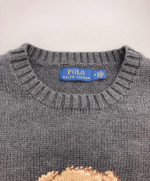 POLO RALPH LAUREN（ポロ・ラルフローレン）POLO RALPH LAUREN (ポロ・ラルフローレン) ポロベアニット グレー サイズ:Mの古着・服飾アイテム