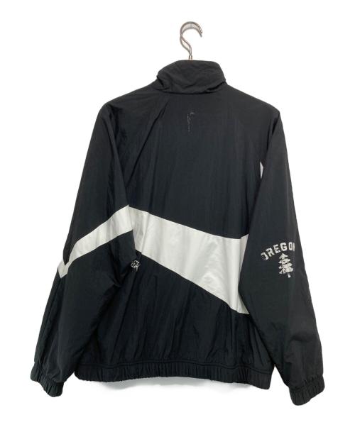 NIKE（ナイキ）NIKE (ナイキ) Big swooshナイロンジャケット ブラック×ホワイト サイズ:Lの古着・服飾アイテム