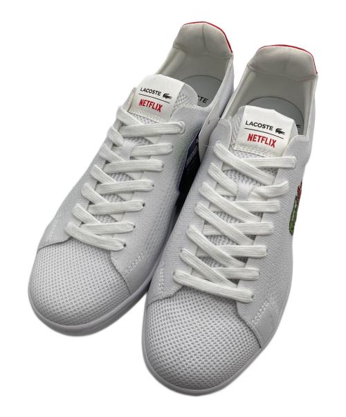 LACOSTE（ラコステ）LACOSTE (ラコステ) STRANGER THINGS (ストレンジャーシングス) コラボスニーカー ホワイト サイズ:UK6/US7の古着・服飾アイテム