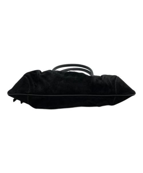 Salvatore Ferragamo（サルヴァトーレ フェラガモ）Salvatore Ferragamo (サルヴァトーレ フェラガモ) ガンチーニスエードハンドバッグ ブラックの古着・服飾アイテム