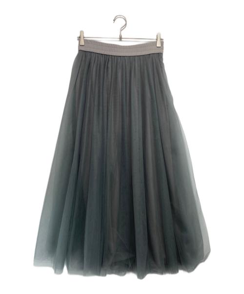 Fabiana Filippi（ファビアナフィリッピ）fabiana filippi (ファビアナフィリッピ) チュールスカート グレー サイズ:40の古着・服飾アイテム