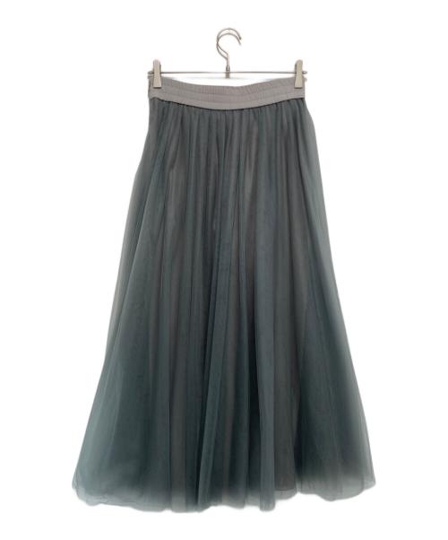Fabiana Filippi（ファビアナフィリッピ）fabiana filippi (ファビアナフィリッピ) チュールスカート グレー サイズ:40の古着・服飾アイテム