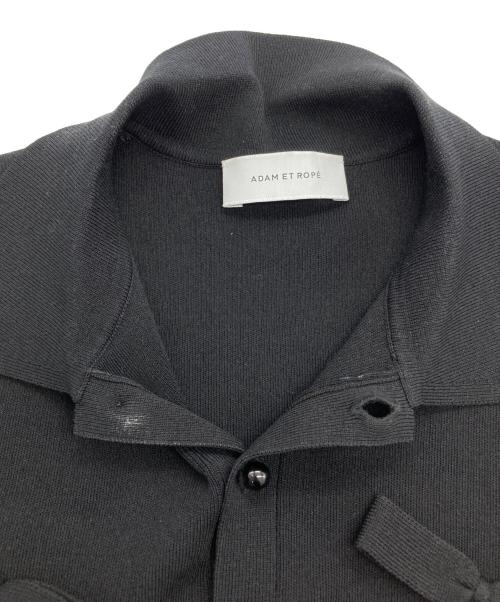 Adam et Rope（アダム エ ロペ）Adam et Rope (アダム エ ロペ) リボンポロニット ブラック サイズ:Fの古着・服飾アイテム