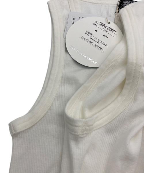 Hysteric Glamour（ヒステリックグラマー）Hysteric Glamour (ヒステリックグラマー) KINKY JEANS タンクトップ ホワイト サイズ:FREE 未使用品の古着・服飾アイテム