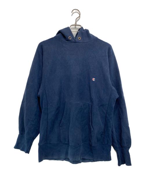 Champion（チャンピオン）Champion (チャンピオン) [古着]90’s-00's リバースウィーブ パーカー ネイビー サイズ:Lの古着・服飾アイテム