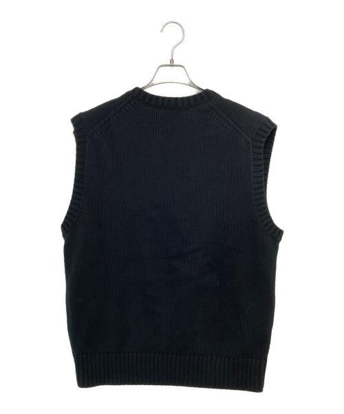 POLO RALPH LAUREN（ポロ・ラルフローレン）POLO RALPH LAUREN (ポロ・ラルフローレン) ニットベスト ブラック サイズ:Sの古着・服飾アイテム