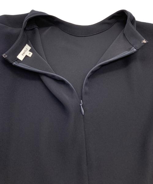 ENFOLD（エンフォルド）ENFOLD (エンフォルド) WOVEN T-SHIRT ブラック サイズ:38の古着・服飾アイテム